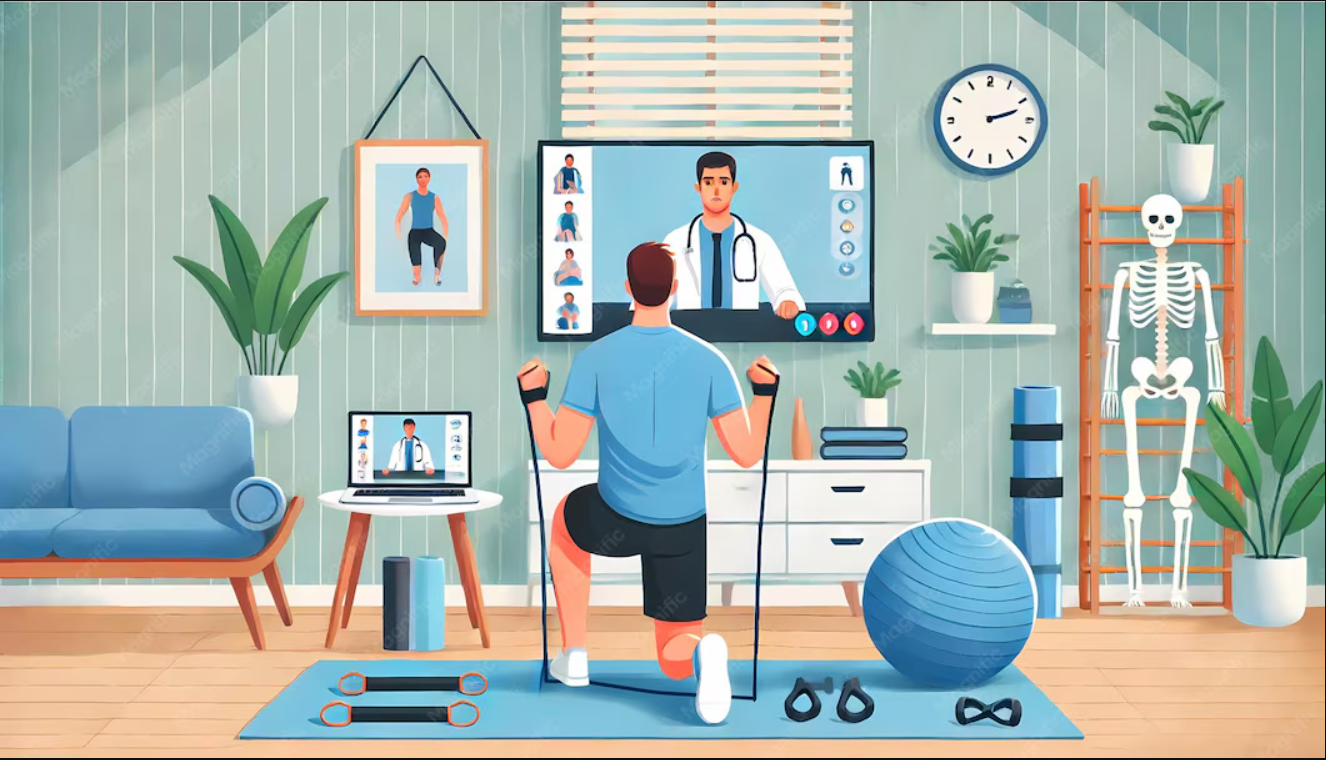 Online physiotherapy video consultation